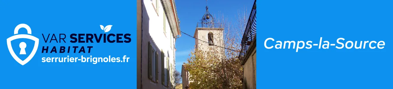 Serrurier à Camps-la-Source : ouverture de porte, changement de serrure, installation de porte blindée, réparation de volets roulants, vitrerie. Intervention rapide 7j/7.
