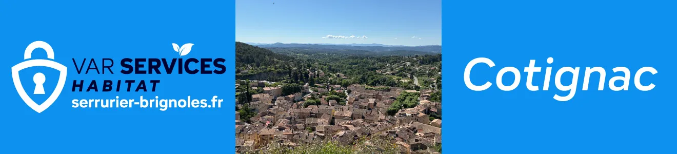 Serrurier à Cotignac : ouverture de porte, changement de serrure, installation de porte blindée, réparation de volets roulants, vitrerie. Intervention rapide 7j/7.
