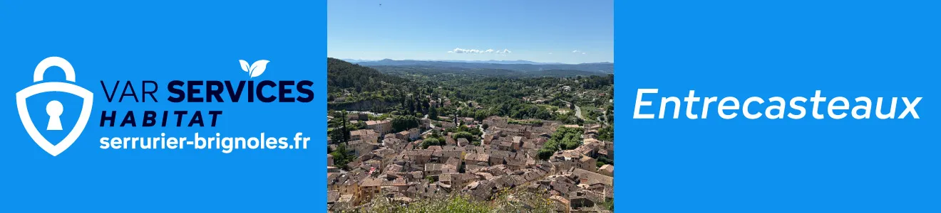 Serrurier à Entrecasteaux : ouverture de porte, changement de serrure, installation de porte blindée, réparation de volets roulants, vitrerie. Intervention rapide 7j/7.