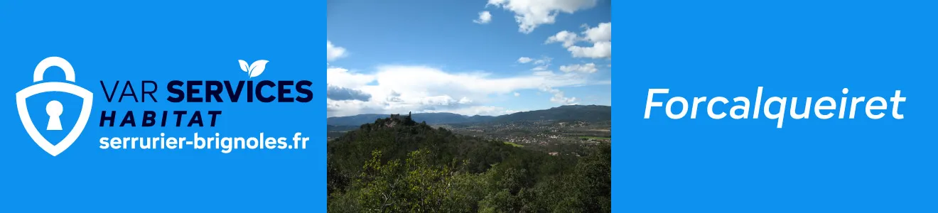 Serrurier à Forcalqueiret : ouverture de porte, changement de serrure, installation de porte blindée, réparation de volets roulants, vitrerie. Intervention rapide 7j/7.