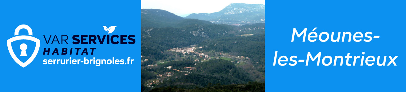 Serrurier à Méounes-lès-Montrieux : ouverture de porte, changement de serrure, installation de porte blindée, réparation de volets roulants, vitrerie. Intervention rapide 7j/7.